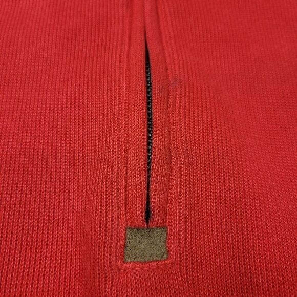 Polo Ralph Lauren Sweater Men's Size L Red Pullover Sweatshirt Quarter Zip Pony - Picture 3 of 11